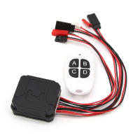 4 Ways CH4 Winch Control Wireless Remote Controller Receiver for 1/10 RC Crawler Axial SCX10 90046 TRX4 Redcat