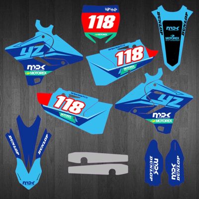 Motorcycle GRAPHICS BACKGROUNDS DECALS STICKERS Kits For YAMAHA YZ250 YZ125 2015 2016 2017 2018 2019 2020 2021 YZ 125X YZ 250X