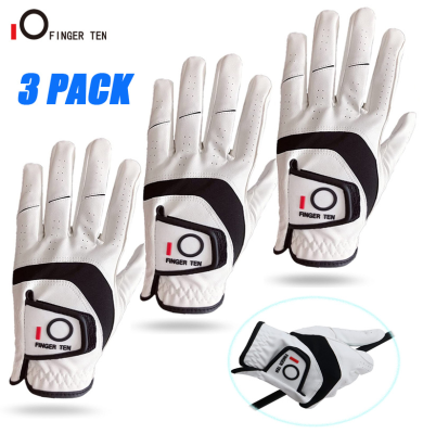 3pcs6pcs All Weather Soft Golf Gloves Men Cabretta Leather Breathabl Left Hand Right Grip Size Small Medium ML Large XL
