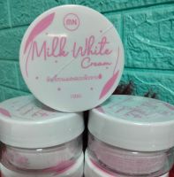 หัวเชื้อนมสด  เอ็มเอ็น มิลค์ ไวท์ ครีม   MN milk White Cream  ผลิตภัณฑ์บำรุงผิวกาย   ขนาด 100 กรัม