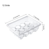 1214 Grids Egg Storage Box Egg Tray Containers Kitchen Refrigerator Eggs Clear Dispenser Crisper Airtight Fresh Preservation