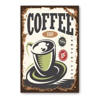 Placa Coffe Best In Town Metal Tin Sign Decor Bar Pub Vintage Retro Wall Home Club Tavern Cafe Garage Art Tin 30 X 40cm