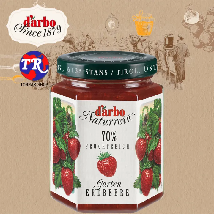 Darbo Garden Strawberry Fruit Spread ดาร์โบ แยม สตรอว์เบอร์รี 200g ...