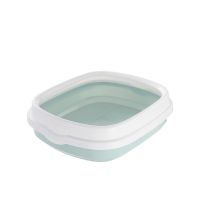 Semi Closed Pet Cat Toilet Bedpan Anti Splash Cat Litter Box Dog Tray with Scoop Kitten Dog Clean Toilet Plastic Cat Sand Box