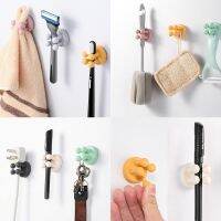 【YF】 Wall Decorative Hanger Hook Silicon Toothbrush Razor Holder Rack Behind-door Key Coat Clothes Bag Tower