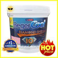 สีน้ำทาภายนอก BEGER Cool DiamondShield 10 BASE B กึ่งเงา 2.5 แกลลอนWATER-BASED EXTERIOR PAINT BEGER COOL DIAMONDSHIELD 10 BASE B SEMI-GLOSS 2.5GAL **ทักแชทได้ค่ะ ยินดีบริการ**