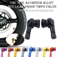 2pcs Motorcycle Tire Valve Stem Aluminum Alloy CNC Core Cap Valve Air Nozzle Degree Refitted 90 D7I3