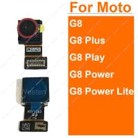 กล้องหลักด้านหลังสําหรับ Motorola Moto G8 G8 Plus G8 Play G8 Power Lite ด้านหน้าหันหน้าไปทางกล้องขนาดเล็กโมดูลอะไหล่ซ่อม