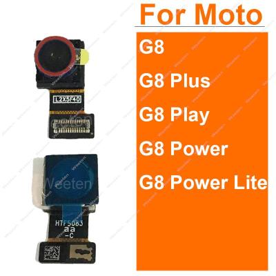 กล้องหลักด้านหลังสําหรับ Motorola Moto G8 G8 Plus G8 Play G8 Power Lite ด้านหน้าหันหน้าไปทางกล้องขนาดเล็กโมดูลอะไหล่ซ่อม