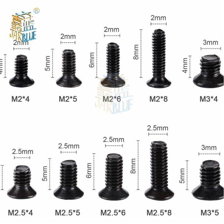 สกรูหัวแบนชิ้น-500ชิ้น-m2-5-m2-m3กิโลเมตรแบบฟิลลิปส์สกรูชุดสกรูโน้ตบุ๊คสำหรับสกรูเล็กคอมพิวเตอร์