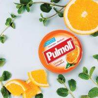 Pulmoll Orange Candies พูลมอลออเร้นจ์แคนดี้ 45 กรัม ลูกอมรสส้ม มีวิตามินสูง  เสริมภูมิต้านทาน  ความหวานได้จากหญ้าหวาน