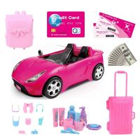 Newest Fashion Handmade Cars Toys Miniature Dollhouse Accessories Kids Toys Car For Barbie Travel Children Game Birthday Present