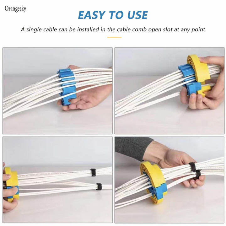 Orangesky Cable Comb Dresser Organizing Network Cable Wire Sorting for