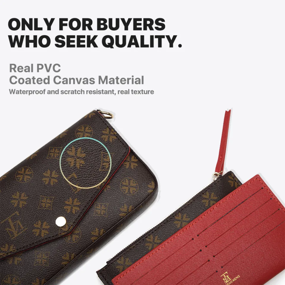 LFMAKE selempang Bag untuk wanita Wallet pada rantaian bera Multi Bags beg  tangan serba boleh aksesori wanita Elegant