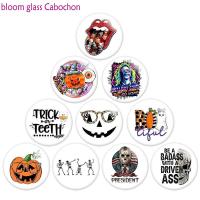 Halloween  Round Photo Resin Glass Cabochon   Demo Flat Back Making Findings   N6691 Beads