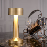 R Table Lamp Metal Touch Decor for Bar Coffee Table Restaurant Decoration Light Desk LED Rechargeable Night Lights Bedroom