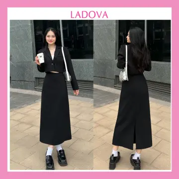 Váy Polo Cúc Đồng PEONYB Nữ [FREESHIP] 🌸 Đầm dáng suông màu đen trơn, thun  tay lỡ bánh bèo cá tính Ulzzang 🌸 | Shopee Việt Nam