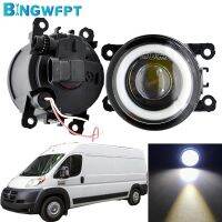 BINGWFPT High Quality Daytime Running Light Fog Light Angel Eye For Dodge Promaster 1500 2500 3500 Car H11 LED 12V