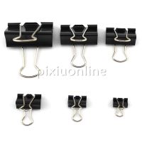 5pcs/pack J688 15/19/25/32/41/51mm Binder Clamp Free Russia Shipping Metal Clamps