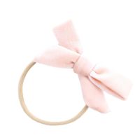 ღℰKids Girl Baby Hair Ring Rope Velvet Bowknot Holder Elastic Colorful Band