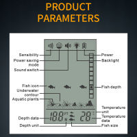 เครื่องหาปลา เครื่องหาปลาโซนาร์แบบพกพาสำหรับการตกปลากลางแจ้ง