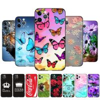 Case For iphone 11PRO / 11 PRO MAX Cover shockproof Protective Tpu Soft Silicone Black Tpu Case king queen tiger