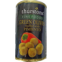 Thurstons Green Olives Stuffed with Pimento 300g (BBD 31/10/24)