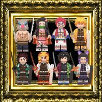 Demon Slayer Minifigures การสร้างบล็อค ของเล่นรูปแบบการกระทำสำหรับของขวัญวันเกิด