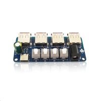 Button Power Extension Module 5V Power Supply 4 Way USB Power Distribution Board Power Supply Hub