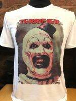 {High-end clothing} Terrifier Art ขนาดเสื้อยืดตัวตลกผู้ชายผู้หญิง S-XXL ลัทธิสยองขวัญ