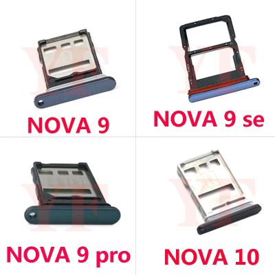 ‘；【。- Sim Micro SD Card Tray For  Nova 10 9 Pro 9 SE 11I SIM Card Connector Holder Adapter Replacement Parts