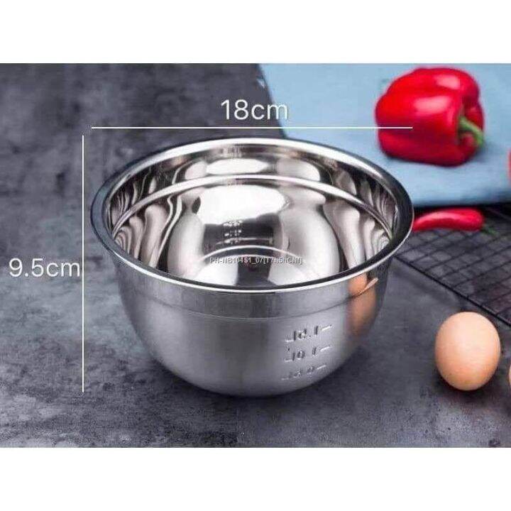 STAINLESS STEEL MIXING BOWL STANDARD SIZE Lazada PH