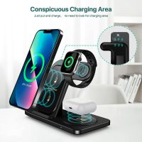 【cw】3 in 1 Wireless Chargers Stand For 14 13 12 11 XS XR X 8 Fast Charging Dock Station For Pro 7 Charger 1