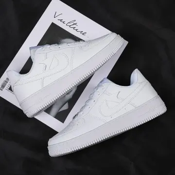 All white store high top forces