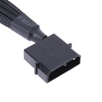 GSMEH คุณภาพสูงสายหนังงู IDE Molex To 4-Port พัดลมสายพัดลมทำความเย็นสายตัวแยก4สายหมุดต่อขยายพัดลมทำความเย็นพัดลมระบายความร้อนสายอะแดปเตอร์สายไฟ1ถึง4สายตัวแยกตัวแยกทาง