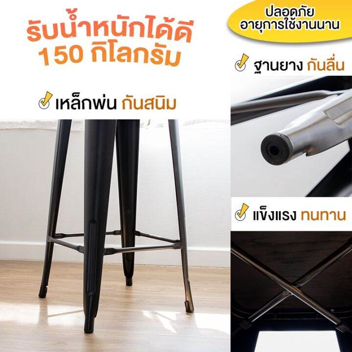 wowwww-เงินคืน10-ccb0814novnw-5สี-เก้าอี้บาร์เหล็ก-เก้าอี้สตูล-ทรงสูง-พร้อมพนักพิง-ที่นั่งไม้-40x40x103cm-ราคาถูก-เก้าอี้-สนาม-เก้าอี้-ทํา-งาน-เก้าอี้-ไม้-เก้าอี้-พลาสติก