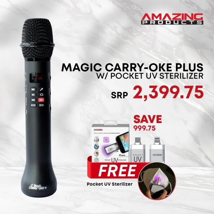 Magic Carry Oke Portable Karaoke with Bluetooth Speaker Lazada PH