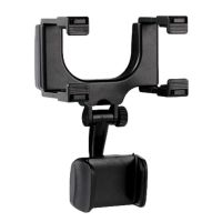 dfthrghd Rearview Mirror Phone Holder Car Phone Holder Mount Universal 270 Degree Rotatable Car Rear View Mirror Adjustable Phone Holder