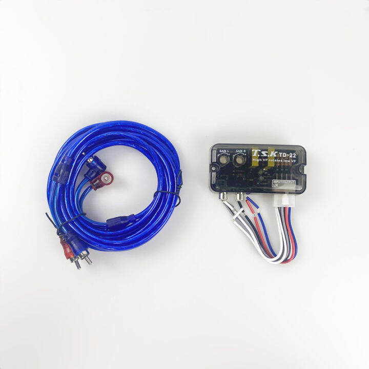 12V Universal Car Speakers to RCA Line Subwoofer Stereo Radio Converter