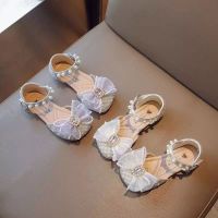 21-36 PRINCESS RIBBON PEARL รองเท้าปาร์ตี้ สําหรับเด็กผู้หญิง สีม่วง ไซซ์ 31-36