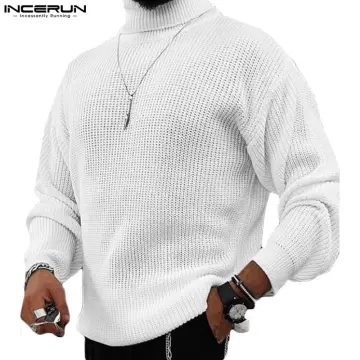white turtle neck top mens