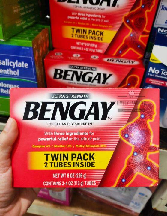 Ultra Strength BENGAY Pain Relieving Cream, 226g (2 Tubes)/Lucas Papaw