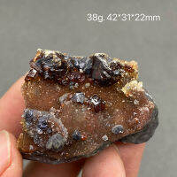 100 ธรรมชาติหายาก Sphalerite แร่ตัวอย่างหินและคริสตัลควอตซ์คริสตัลรักษาคริสตัล