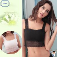 CHOLASEY แฟชั่น บัสเทียร์ ผู้หญิง Boob Tube สายยางยืด ลูกไม้ เสื้อกล้าม Bandeau Bra Crop