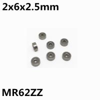 10Pcs MR62ZZ R 620ZZ 2x6x2.5 mm Deep groove ball bearing Miniature bearing High qualit MR62Z MR62