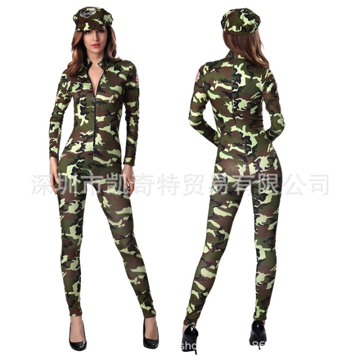 cod-costume-female-adult-performance-camouflage-spy-suit-spot-wholesale-one-drop