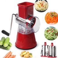 Multifunctional Vegetable Cutter Slicer Roller Vegetable Chopper Round Slicer Potato Carrot Stainless Steel Shredder Kitchen Too