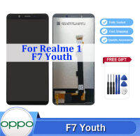 6.0 "LCD สำหรับ OPPO F7 Youth / Realme 1หน้าจอสัมผัสแสดงผล CPH1861ชุดประกอบดิจิไทเซอร์ CPH1859ซ่อม100% ทดสอบ