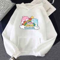 Im Dead Inside Dolphin Cute Anime Rainbow Hoodie Cartoon Sense of Design Sweatshirt Long-sleeved s Autumn/winter Blouse Size XS-4XL