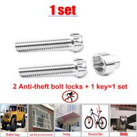 Bolt Security Anti Theft สกรู Bolt Nuts M8 M10 Bolt สกรู304สแตนเลส Mountain Bike กันสาดรถอุปกรณ์เสริม LED Light